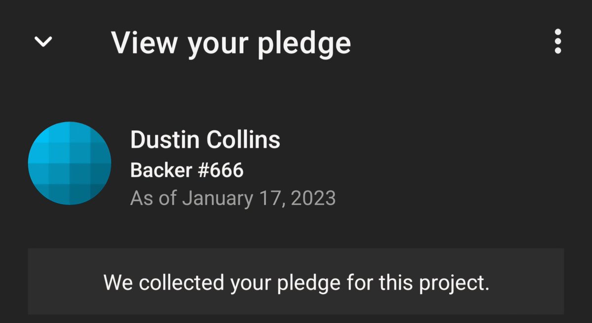 GOON121283's tweet photo. @coryhudsonjones So I was just curious. I was filling out the survey for the backer kit, and one of the questions asked, "What was your backer number?" Looked it up and saw this. Was I just lucky, or was everyone set up with this backer number? https://t.co/Q2qlcWjyoj