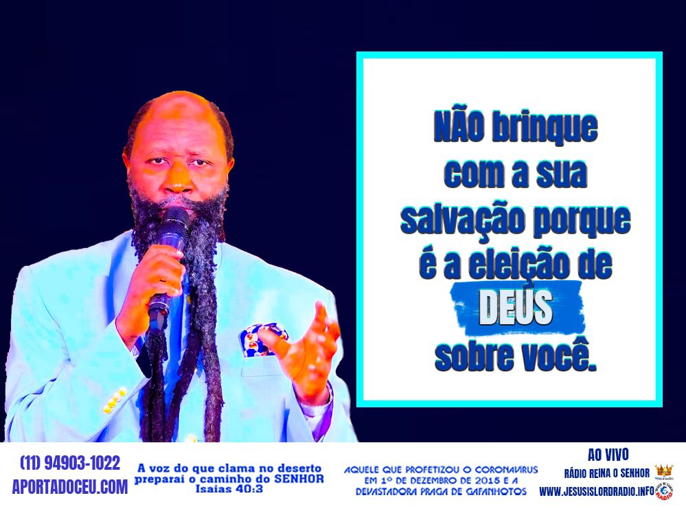 NdiaSilva114839's tweet photo. NÃO NEGOCIE A SUA SALVAÇÃO. https://t.co/SmUdctTfwK