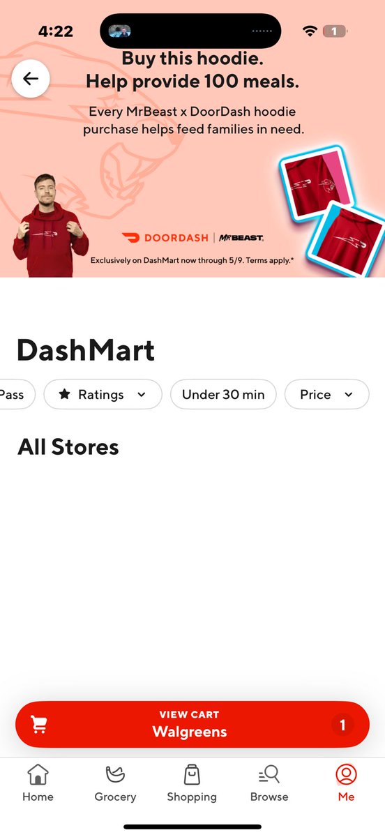 mrlbforlb's tweet photo. @DoorDash @MrBeast I wanna buy the door dash hoodie to support kids in hunger but it wont let me https://t.co/UMjpD3A62x