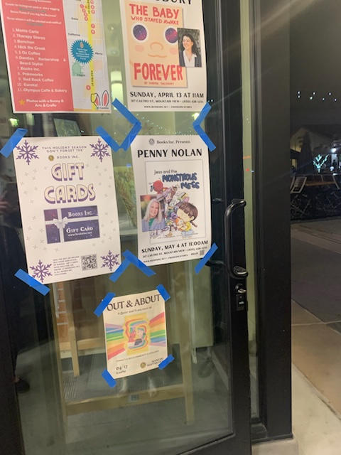 Book's Inc. in Mt. View is advertising my book launch! May 4, 11:00! Games and snacks. Please come for the fun!