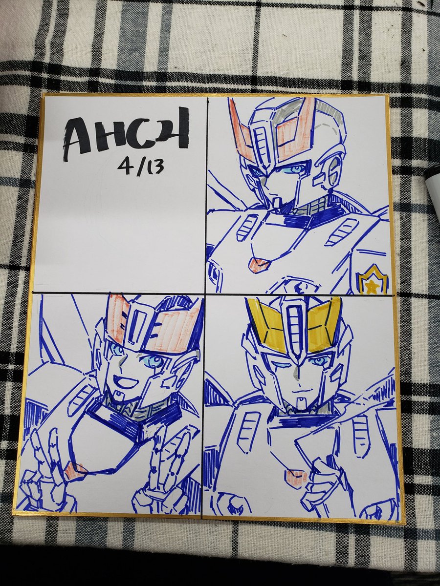 あさぎさんが託してくれたペンで描きました 