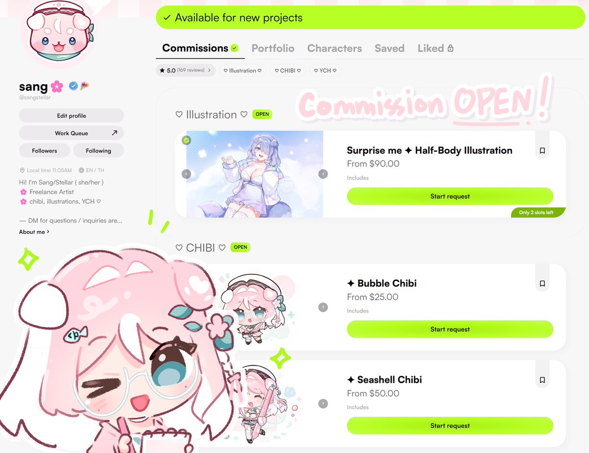 Commissions are open again on VGen! 
I’m finally back on track and ready to draw more cute things~ ( ˶ˆ꒳ˆ˵ ) 🩷🌷
#VGenComm