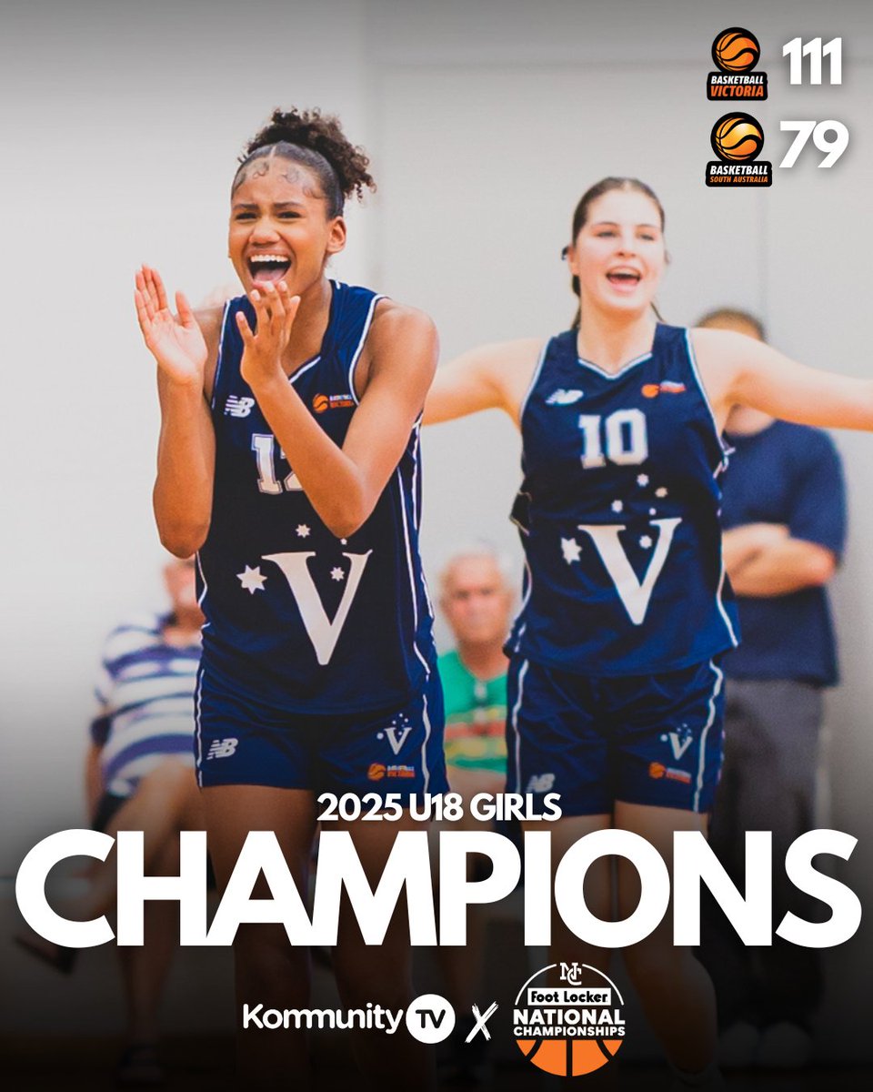 KommunityTV (@kommunitytv) on Twitter photo Simply unstoppable 🏆 Victoria Metro have swept all aside and are your <a href="/BasketballAus/">Basketball Australia</a> U18 national champions!
READ MORE ➡️ bit.ly/4j6JAm0 Simply unstoppable 🏆 Victoria Metro have swept all aside and are your <a href="/BasketballAus/">Basketball Australia</a> U18 national champions!
READ MORE ➡️ bit.ly/4j6JAm0