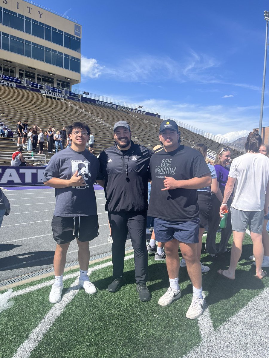 Sitili_Palmer56's tweet photo. Great time watching the Spring game up at Weber State thank you coaches for inviting me to come out and watch @CampbellJace 
@CoachDaigh 
@d_fiefia https://t.co/X3DDyPSh1N