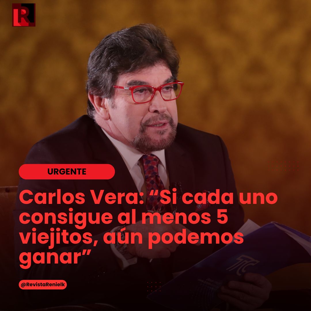Urgente: El periodista Carlos Vera aún mantiene las esperanzas de que Noboa resulte ganador en las elecciones de este domingo