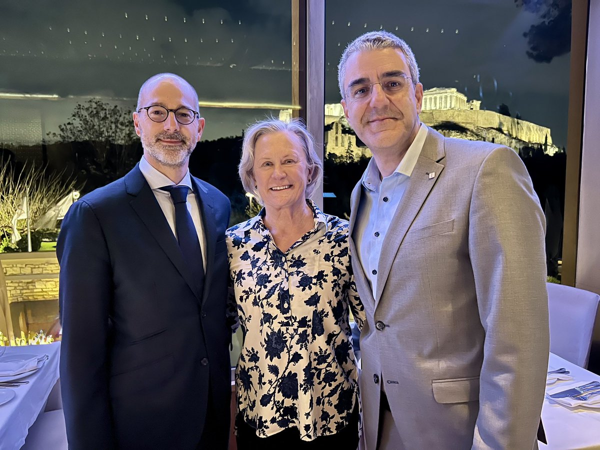 Julie Gralow (@jrgralow) on Twitter photo Three CMOs in Athens - <a href="/ASCO/">ASCO</a> <a href="/myESMO/">ESMO - Eur. Oncology</a> <a href="/EORTC/">EORTC</a> <a href="/GPentheroudakis/">George Pentheroudakis</a> & Vassilis Golfinopoulos Three CMOs in Athens - <a href="/ASCO/">ASCO</a> <a href="/myESMO/">ESMO - Eur. Oncology</a> <a href="/EORTC/">EORTC</a> <a href="/GPentheroudakis/">George Pentheroudakis</a> & Vassilis Golfinopoulos