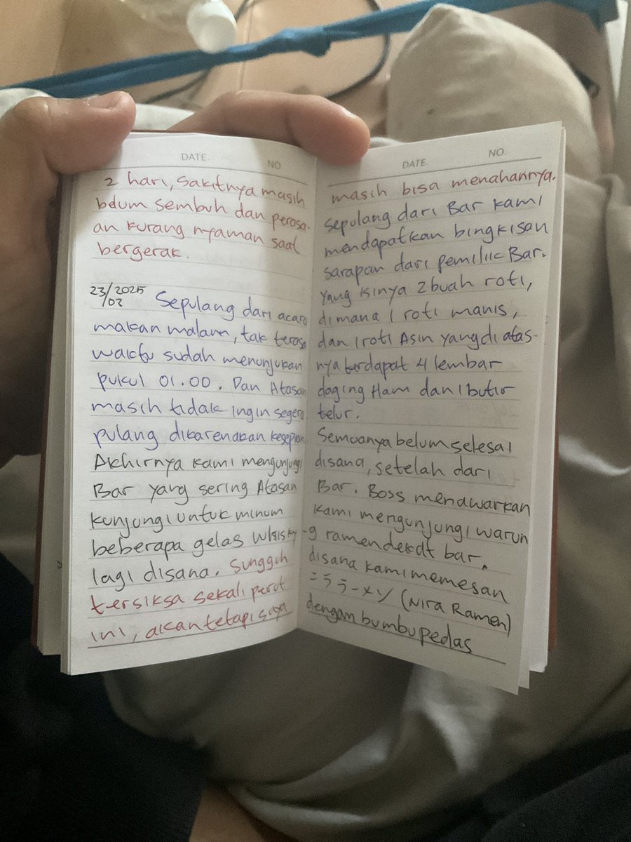AdityaERP's tweet photo. Selama di Jepang, perusahaan selalu mewajibkan kami menulis keseharian, dalam bahasa Jepang pastinya. Jika ditulis dalam bahasa Indonesia, berarti ini adalah catatan pribadi. (Menulis dan membaca adalah anugerah) https://t.co/p5otSYpzss
