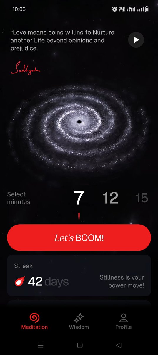 djgovins's tweet photo. 'Miracle of Mind' app by Sadhguru for making meditation a part of our daily lives. Just 7 minutes a day. #MiracleOfMind
#Sadhguru #Meditation #GuidedMeditation #LetsBOOOM https://t.co/DOx7r1mCH7