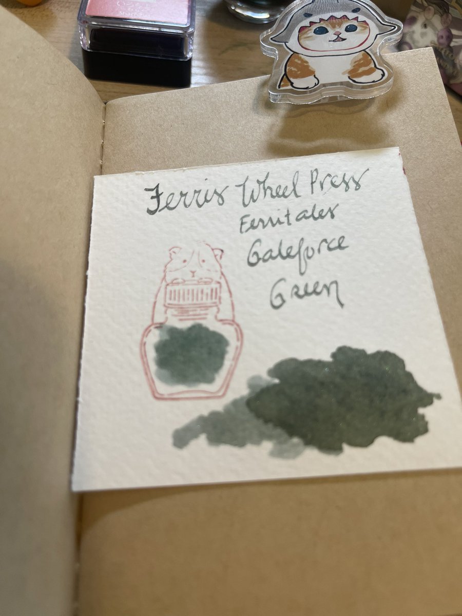 danicemaepsison's tweet photo. Ink Sample Sunday 🖋️

No thoughts, just a sample ✌🏽

@FWPStationery Galeforce Green 🐷Pretty enough to blow any little piggy's house in! 

[Use my code JA-FANGIRL to get 10% off when you purchase from https://t.co/BJ430yVME2] 

#FerrisWheelPress https://t.co/1fiC9TeY9H