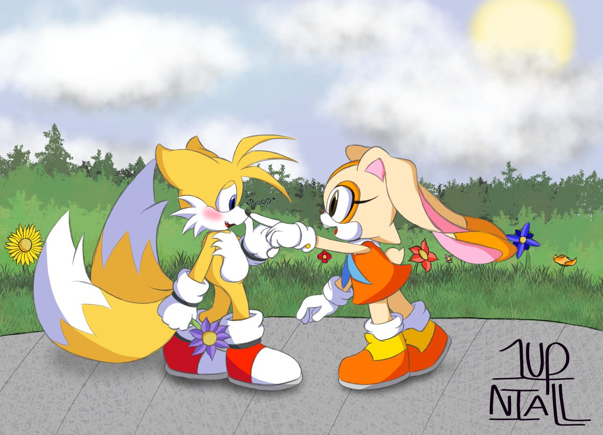 BigNiall3's tweet image. snoot boop #TailsTheFox #CreamTheRabbit #Taiream