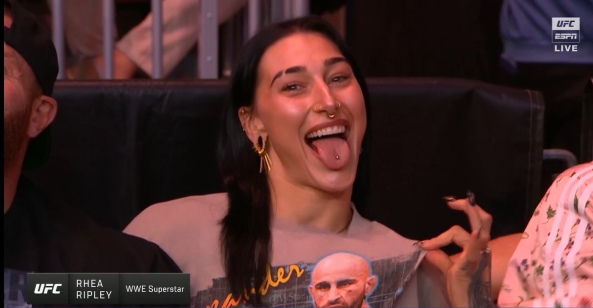 mmhmmMMA's tweet image. Rhea Ripley just cancelled out the Drake curse btw….. VOLK BY KO #UFC314