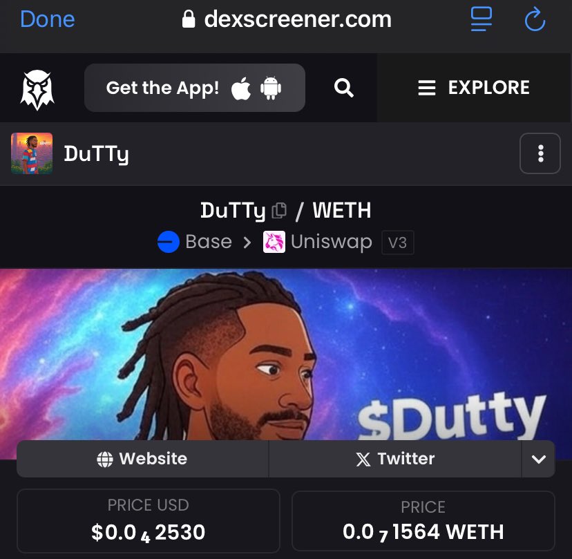 soundboipicasso's tweet photo. BM GM $Dutty $AFP That’s The TickeR 
#Duttywine #Afropulse #music #base #crypto #LaCasaDeLosFamososCol2 #GAGACHELLA https://t.co/qxzzD0d0GX