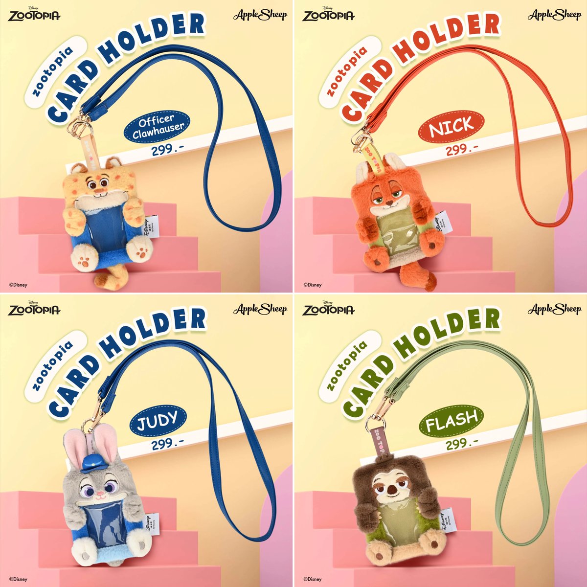 MaeoPhim's tweet photo. AppleSheep - Card Holder Zootopia น้องน่ารักเกินต้านมากกกก 🧸✨