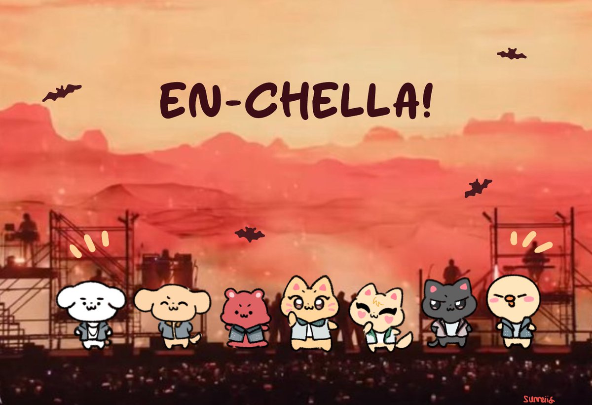 sunreiis's tweet photo. 🦇We're proud of you!🦇
#ENCHELLA #COACHELLA2025 https://t.co/IB87dt9tm2