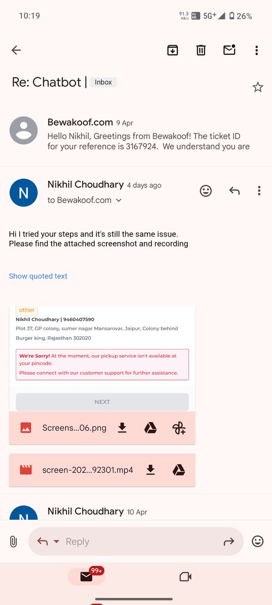 nikiamb2's tweet photo. @bewakoof @jagograhakjago 
Bewakoof people, are you really bewakoof?
I mean you guys are delivering me the product at my address, you are exchanging the product on same address. But when it comes to return, you guys are bullshitting me that you can't pick up on my address. SCAM! https://t.co/Rs4AZvBEWN