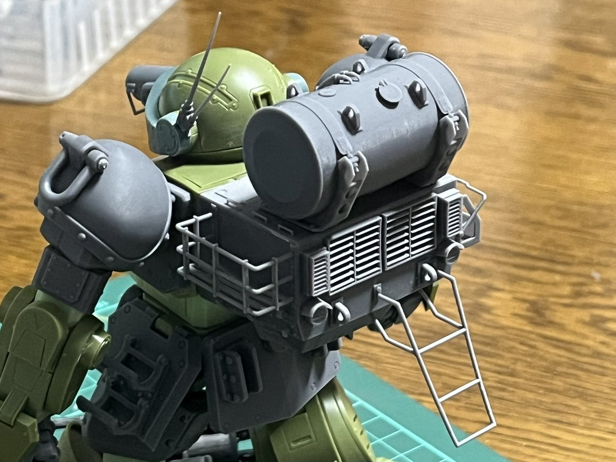 バックパックもおっけー
素立ちもかっこいいな( *´︶`*)
 #スコープドッグ
 #ボトムズ