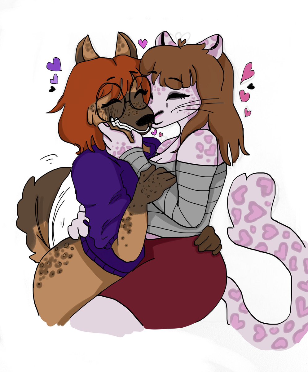 selkiescale's tweet image. I drew my partner and i’s fursonas 💕
-
#wlw #wlwart #sapphicart #fursona #furry #wlwfurry #wlwfursona #hyena #snowleopard #yena #gyu #gyuu