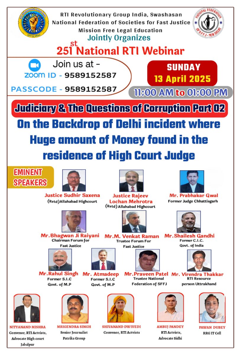 Rahull Singh ЁЯЗоЁЯЗ│ рд╕реЗрд╡рд╛ рдкрд░рдореЛ рдзрд░реНрдо: (@rahulreports) on Twitter photo рдЖрдЬ рд░рд┐рдЯрд╛рдпрд░реНрдб рдорд╛рдИ рд▓реЙрд░реНрдбреНрд╕ рдмрддрд╛рдПрдВрдЧреЗ рдЬреБрдбрд┐рд╢рд░реА рдореЗрдВ рдХрд░рдкреНрд╢рди рдХрд╛ рдХреНрдпрд╛ рдЗрд▓рд╛рдЬ рд╣реИ? рдпреЗ рдмрд╣реБрдд рд░реЛрдЪрдХ рд╣реЛрдиреЗ рд╡рд╛рд▓рд╛ рд╣реИ ЁЯШК ЁЯТ╕ЁЯТ╕тЪЦя╕ПЁЯТ╕ЁЯТ╕
рдЖрдк рд╕рднреА рдХрд╛ рд╕реНрд╡рд╛рдЧрдд рд╣реИ рдЗрд╕ рдлреНрд░реА рд╡реЗрдмреАрдирд╛рд░ рдореЗрдВ!
#SupremeCourt #judicialcorruption #legal
<a href="/LiveLawIndia/">Live Law</a> <a href="/barandbench/">Bar and Bench</a> <a href="/SpeakingShiva/">Shivanand Dwivedi</a> <a href="/Anurag_Dwary/">Anurag Dwary</a> <a href="/drbrajeshrajput/">Brajesh Rajput</a> <a href="/DainikBhaskar/">Dainik Bhaskar</a> рдЖрдЬ рд░рд┐рдЯрд╛рдпрд░реНрдб рдорд╛рдИ рд▓реЙрд░реНрдбреНрд╕ рдмрддрд╛рдПрдВрдЧреЗ рдЬреБрдбрд┐рд╢рд░реА рдореЗрдВ рдХрд░рдкреНрд╢рди рдХрд╛ рдХреНрдпрд╛ рдЗрд▓рд╛рдЬ рд╣реИ? рдпреЗ рдмрд╣реБрдд рд░реЛрдЪрдХ рд╣реЛрдиреЗ рд╡рд╛рд▓рд╛ рд╣реИ ЁЯШК ЁЯТ╕ЁЯТ╕тЪЦя╕ПЁЯТ╕ЁЯТ╕
рдЖрдк рд╕рднреА рдХрд╛ рд╕реНрд╡рд╛рдЧрдд рд╣реИ рдЗрд╕ рдлреНрд░реА рд╡реЗрдмреАрдирд╛рд░ рдореЗрдВ!
#SupremeCourt #judicialcorruption #legal
<a href="/LiveLawIndia/">Live Law</a> <a href="/barandbench/">Bar and Bench</a> <a href="/SpeakingShiva/">Shivanand Dwivedi</a> <a href="/Anurag_Dwary/">Anurag Dwary</a> <a href="/drbrajeshrajput/">Brajesh Rajput</a> <a href="/DainikBhaskar/">Dainik Bhaskar</a>