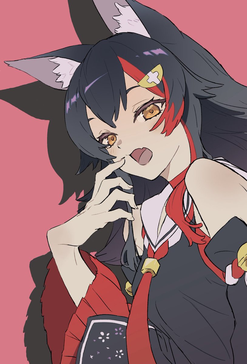 大神ミオ ,大神ミオ(通常) 「#みおーん絵 」|海(かい)のイラスト