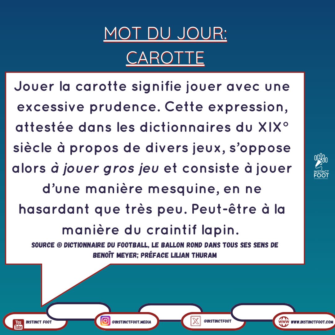 instinctfoot's tweet photo. 📢C'est le retour du mot du jour, changement de logo donc changement de design. Instinct Foot revient donc
quotidiennement sur vos réseaux avec un nouveau mot du dictionnaire du ballon rond, ;)
#instinctfoot #motdujour https://t.co/ECdt88XgwE