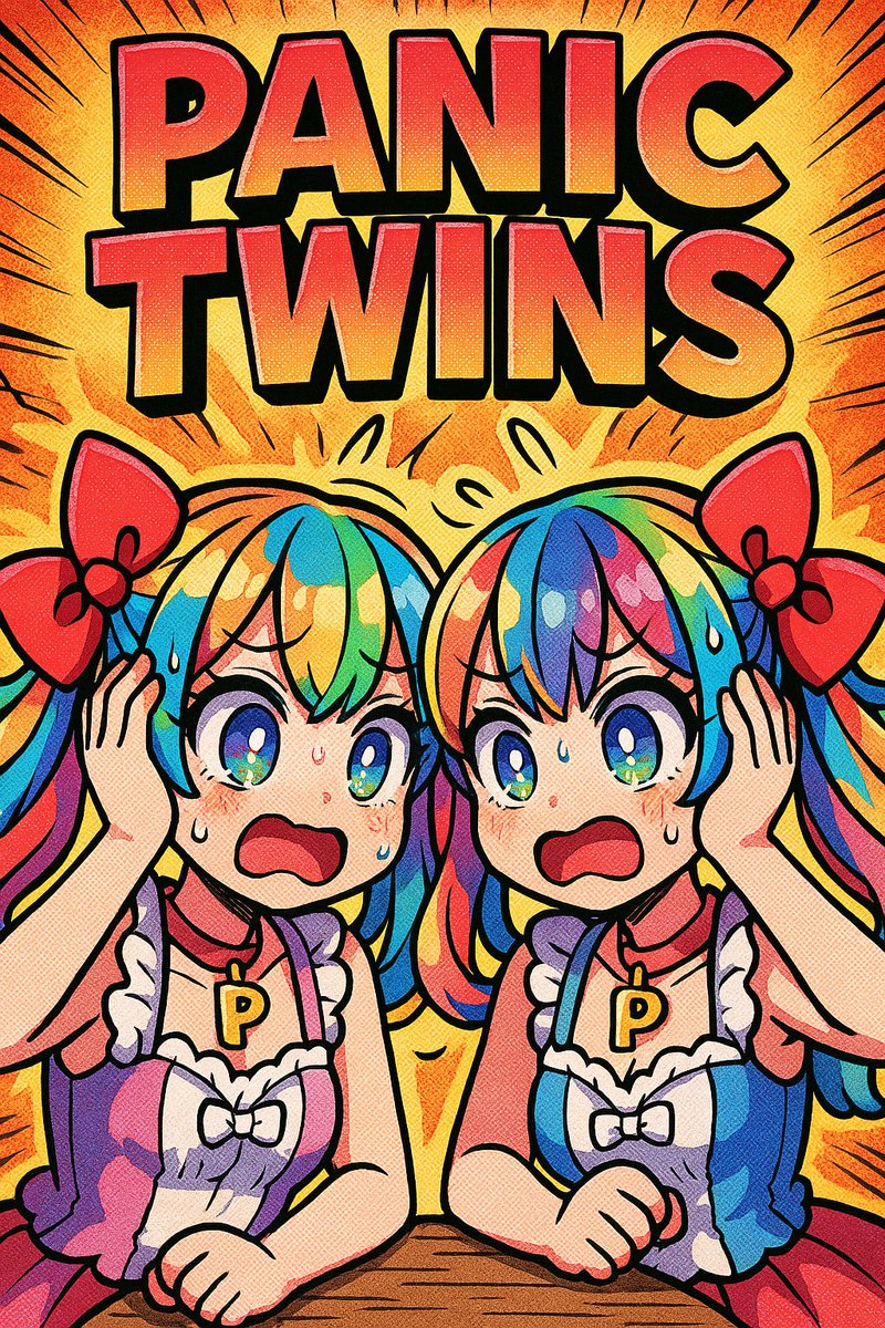 POPULABOARDGAME's tweet photo. 🔥#POPULARルール紹介  No.11🔥
📛ゲーム名：#PANICTWINS
（パニック・ツインズ）
👥プレイ人数：2〜5人
⌛プレイ時間：10分～
🃏ジャンル：#神経衰弱系 

「記憶ゲーだと思った？」
「残念……混乱ゲーです。」

ペアの条件がめくられるたびに
ドンドン変わる！？

混乱誘発×反射神経×神経衰弱！

本当に神経が削られる……
カオスな感覚味わったことある？

《混沌と混乱の双子》
その名も……PANICTWINS！！

🔥中毒ポイント🔥
✅【ルールが生き物】
1・2・3・POPULARカードが
出るたびに、
ペアの条件がゴロッと変わる！
色がペア？数字？ディンプル？？
思考が追い付かないまま「ポピュラー！！！」の咆哮で記憶が飛ぶ。

✅【突然始まる早押しサバイバル】
POPULARカード出た瞬間、
全員で「��ピュラー！！！」
と叫びながら
手をスタックにドーン✋
一番早く手を置いたヤツが
カード総取り。
笑ってるやつが勝者で、
「何が起きた？」って
顔してるのが敗者。

✅【記憶の取捨選択と混乱】
全部覚えるなんて無理すぎ。
“今だけ”を見極めて、
“必要な記憶”を選び抜け。
場の情報が増え続ける
地獄構造で、
気づいたら…脳、
ショート寸前⚡️

👑勝利条件はただひとつ
✨冷静を装って、
✋テンションで叩き、
🧠記憶を絞り、
🏆一番得点取ったヤツが勝ち！
…でもさ、
これ、笑ってるくせに
目がマジになるやつ。
叫んで混乱して、
なのに気づけば超集中。
神経がすり減るほど楽しい。
脳がバグるほど夢中になる🫠
カードは増える、脳は減る。
それでも……
もう一回やりたくなるんだよね。

カードは増え、脳は混乱し、
テンションはMAX。
それでも……あなたに……
“混乱の双子”と踊る���悟──ある？

🎲⇩すぐ遊びたい派はこちらのカンタンルール⇩  
🔗https://t.co/vpXHNYKoGy

📚⇩じっくり知りたい人はここからルール詳細⇩
 🔗https://t.co/QuSCkqBpRO

#ポピュラーは突然に
#ガチでやっても混乱する
#記憶ゲーと見せか���て叫びゲー
#叫ぶ声で記憶が飛ぶ
#りるはも叫んで負けたやつ

#ボードゲーム
#カードゲーム 
#トランプ
#ボドゲ好きと繋がりたい