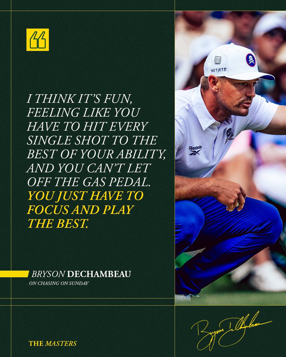 livgolf_league's tweet photo. .@brysondech is staying comfortable and focused 😤

#TheMasters https://t.co/qfZcLMMl81