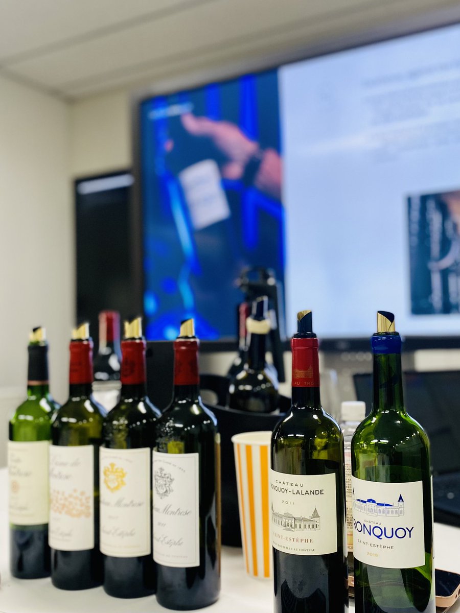 ボルドーはサンテステフの歴史ある生産者、シャトー・モンローズとシャトー・トロンコワのマスタークラス＆テイスティング。モンローズは個性が全く異なる2011年＆2010年の比較や2000年マグナムの奥深く洗練された味わいが印象的。トロンコワのセミヨンベースの希少な白も素晴らしかった！