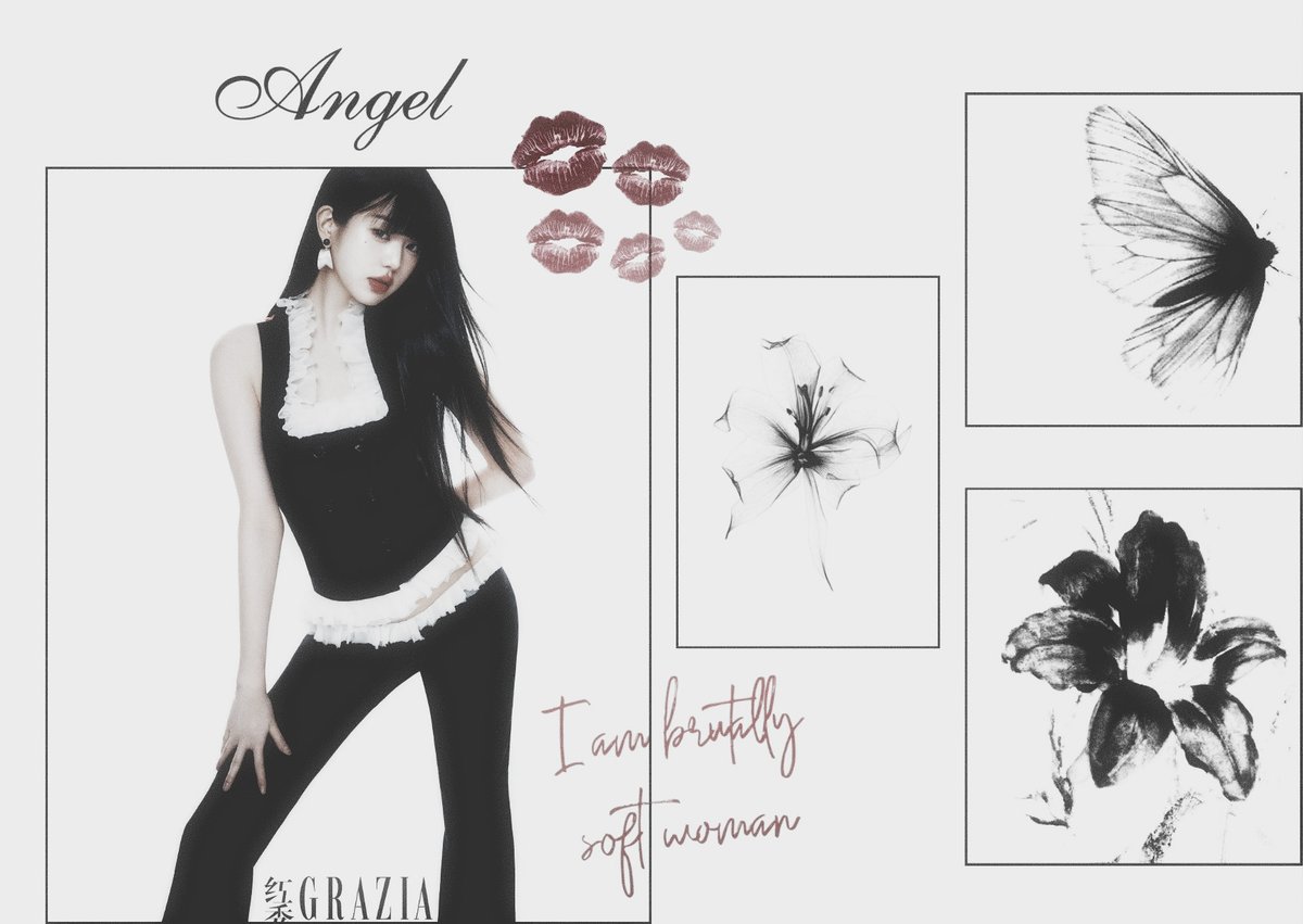 𝐴𝑛  𝑎𝑛𝑔𝑒𝑙  𝑖𝑛  𝑠𝑖𝑙ℎ𝑜𝑢𝑒𝑡𝑡𝑒,  𝗐𝗋𝖺𝗉𝗉𝖾𝖽  𝗂𝗇
𝗌𝗈𝖿𝗍𝗇𝖾𝗌𝗌  𝖻𝗎𝗍  𝗌𝗍𝖺𝗇𝖽𝗂𝗇𝗀  𝗅𝗂𝗄𝖾  𝖺 𝗌𝗍𝗈𝗋𝗆 
⟆ㅤׁㅤ𝑒𝑙𝑒𝑔𝑎𝑛𝑐𝑒 𝑤𝑖𝑡ℎ 𝑎 𝑠ℎ𝑎𝑟𝑝 𝑒𝑑𝑔𝑒.ㅤ۫ㅤ⟅