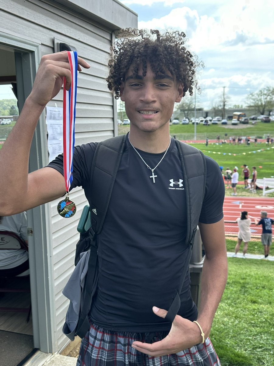 Last week I PR in long Jump. 22 feet. 1st place