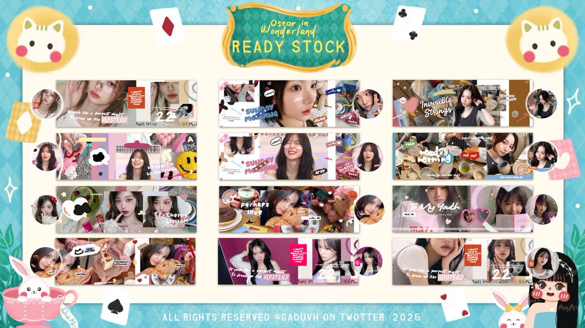 help rt manteman 🍳🧇

aku bawa 12 layout ready stock sullyoon, arin, wonyoung, carmen, karina, sarang, jiwoo yang bisa langsung kamu bawa pulang 💃🏼 price 10.000 each; ava png only, free retext! 🍅⭐

 #zonauang #zonajajan