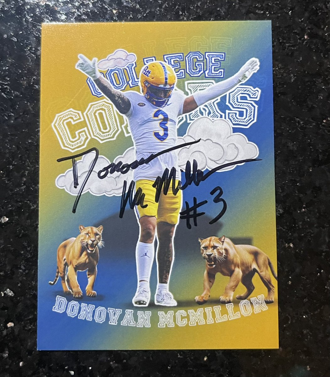 H2P (@mypittsafespace) on Twitter photo I’ve had this card in the back of my phone case since I got it last year! I finally got to meet <a href="/donovanmcmillo3/">Donovan McMillon</a> and have him sign it! Cannot thank you enough bro! Appreciate you! Good luck at the next level 💪 #H2P I’ve had this card in the back of my phone case since I got it last year! I finally got to meet <a href="/donovanmcmillo3/">Donovan McMillon</a> and have him sign it! Cannot thank you enough bro! Appreciate you! Good luck at the next level 💪 #H2P