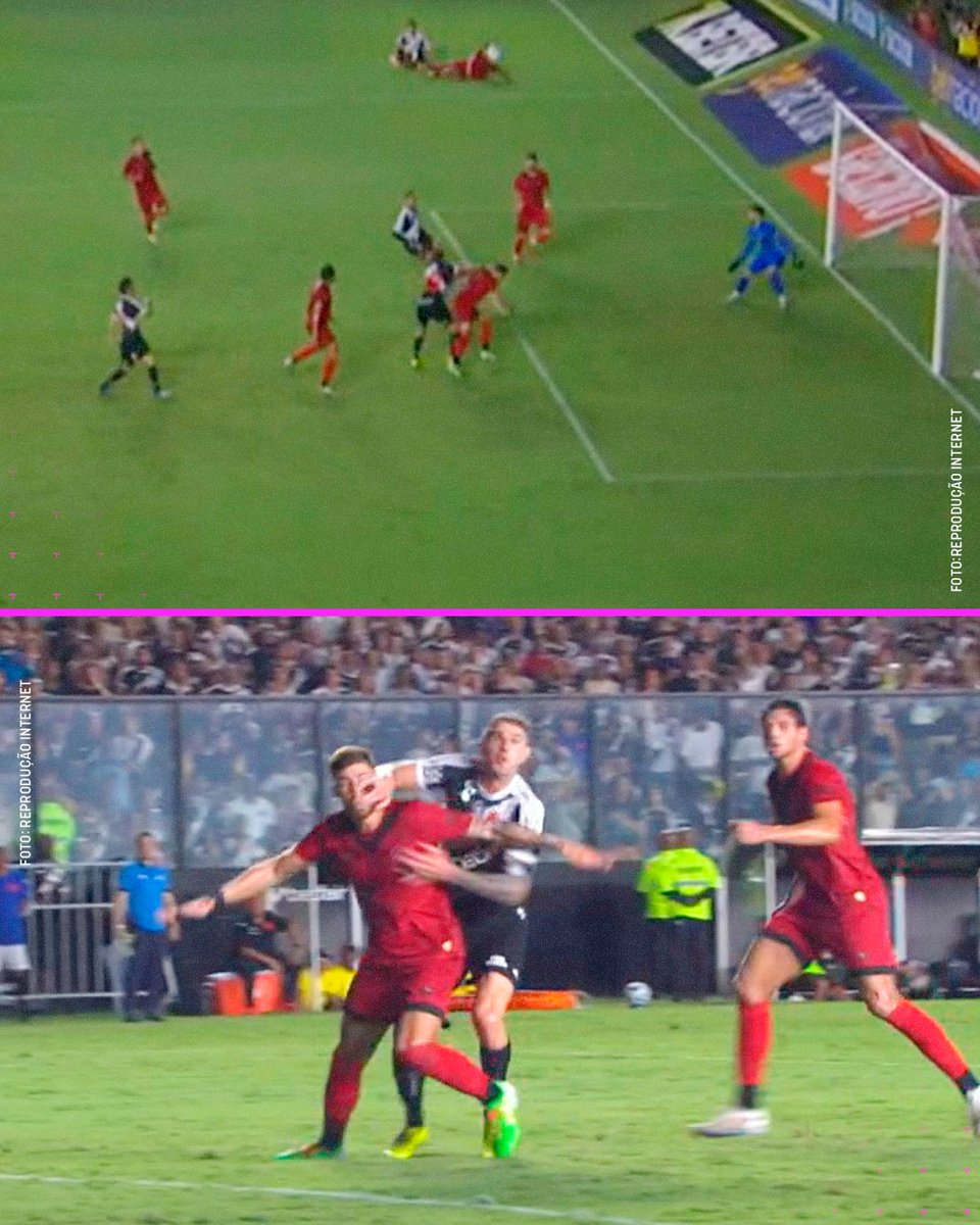 TNTSportsBR's tweet photo. MAIS UMA POLÊMICA DE ARBITRAGEM COM O SPORT! 😳 O VAR recomendou revisão nesse lance do Vegetti, mas o juizão não considerou falta de Vegetti e confirmou o gol! O que achou do lance? #Brasileirão2025 https://t.co/2b7ieJnF2R