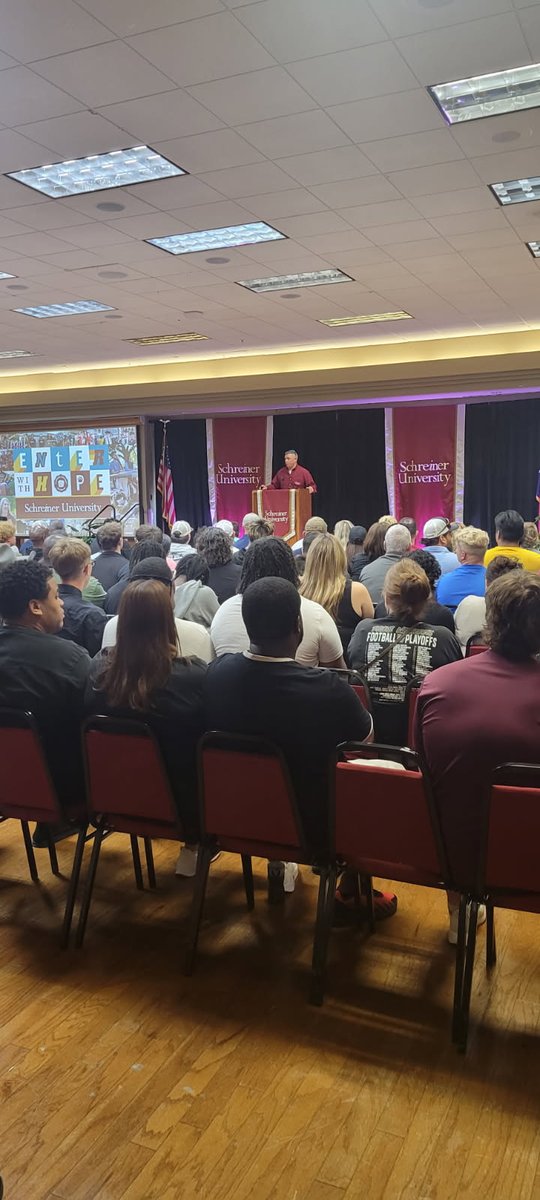coachkeithallen's tweet photo. Incredible day at @SchreinerU! Over 400 guests joined us as we shared our vision for the future. Energy was high, the Hill Country was shining, and the Mountaineer spirit was strong! #TPW #SchreinerUniversity #MountaineerPride #EnterWithHope https://t.co/66xTiACYC7