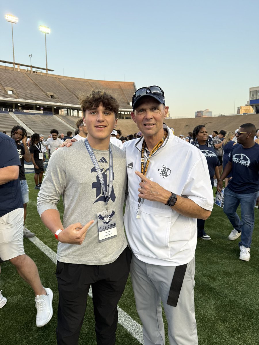 Scotty Huffman (@scottyhuffman12) on Twitter photo Had a great time today at the <a href="/RiceFootball/">Rice Football</a> spring game! Thank you <a href="/CoachKay713/">Jon Kay</a> for the invite, looking forward to seeing more of rice football! <a href="/Scott_AbellFB/">Scott Abell</a> <a href="/CoachModkins/">Jeremy Modkins</a> Had a great time today at the <a href="/RiceFootball/">Rice Football</a> spring game! Thank you <a href="/CoachKay713/">Jon Kay</a> for the invite, looking forward to seeing more of rice football! <a href="/Scott_AbellFB/">Scott Abell</a> <a href="/CoachModkins/">Jeremy Modkins</a>