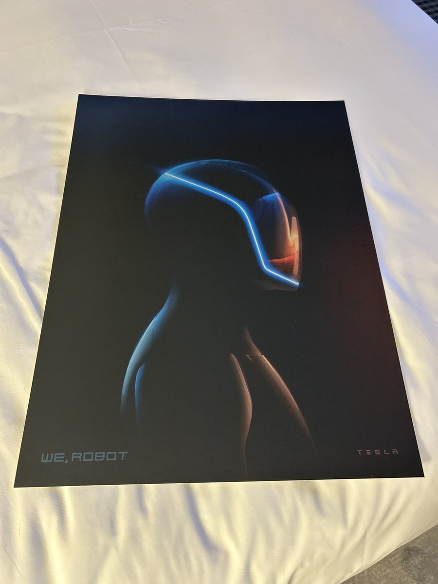 EVerythingS3XYC's tweet photo. What a gift, super rare! 

Thanks @Tesla  🤯🔥

#WeRobot https://t.co/wlHywG1xjq