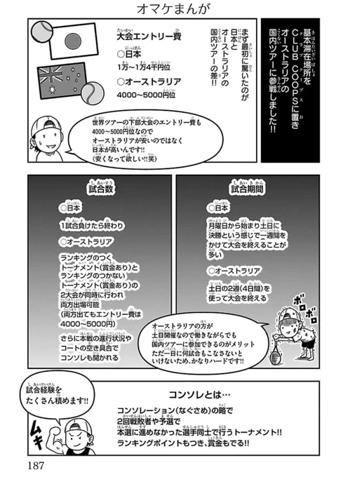 【5000円で元ATP100位以内の選手と試合ができる⁉️】

オーストラリアのような国内ツアーのシステムなら、出場する人が増えそう🎾

ブレークバック11巻より🎾 