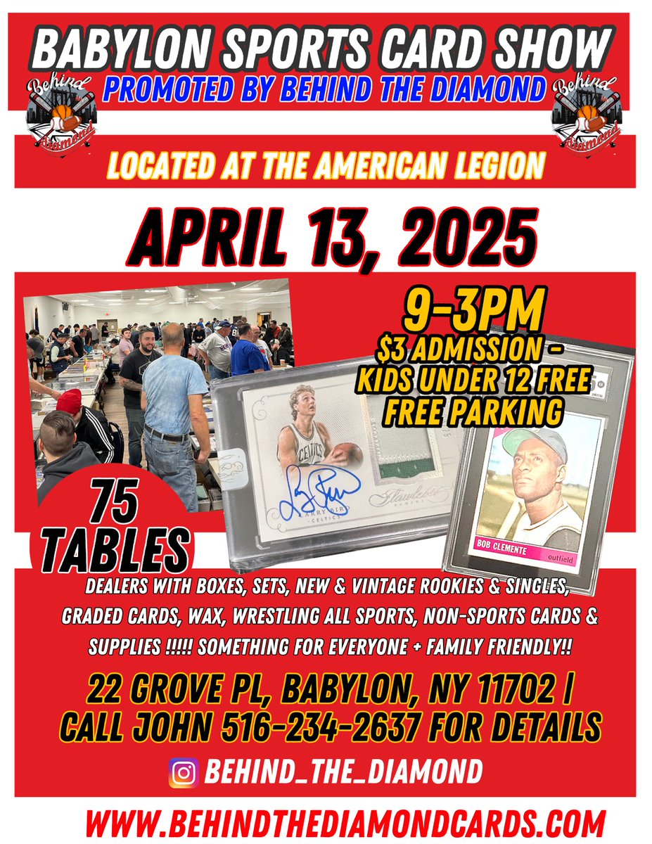 rockislandcards's tweet photo. Tomorrow : Babylon,Long Island.
#rockislandcards #localcardshow #localcardshows https://t.co/DadzhF02pG