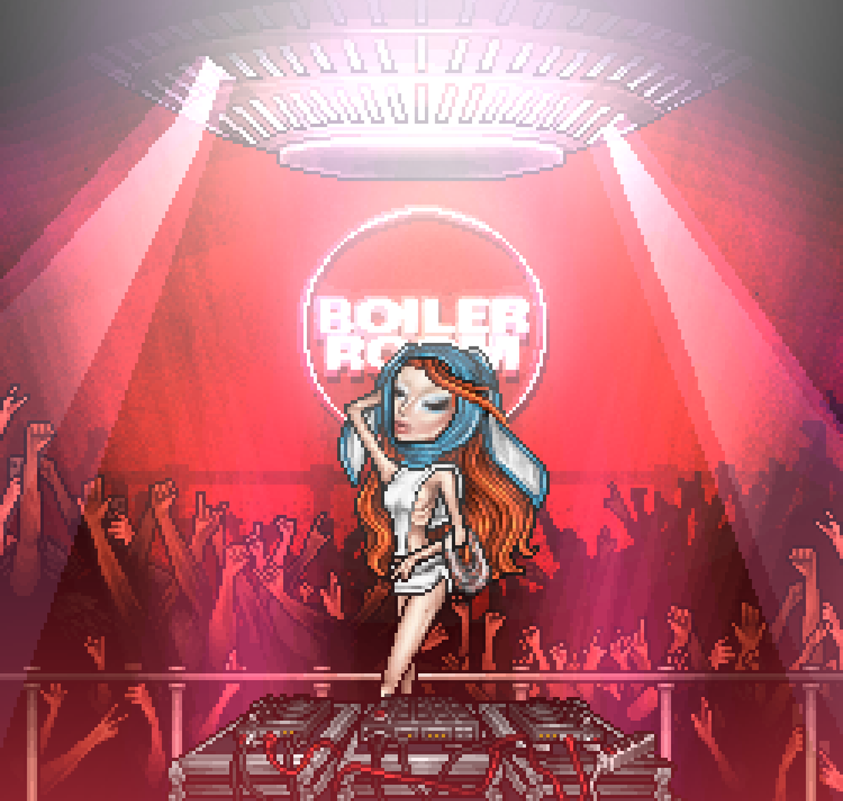 hot at night in high heels.