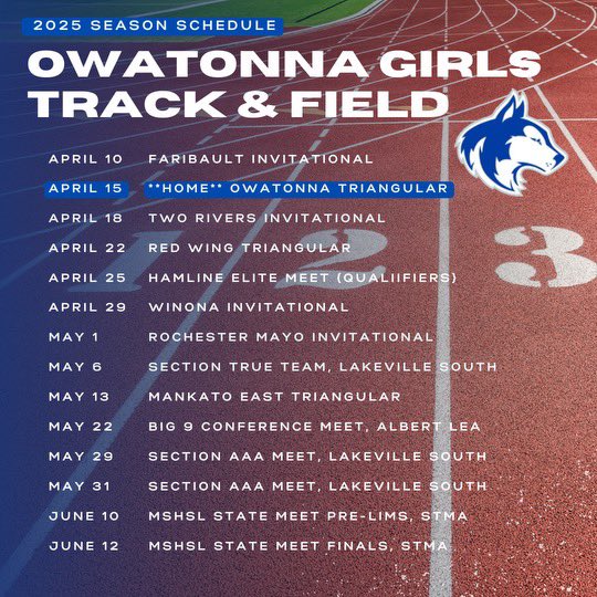 Owatonna Girls Track (@owagirlstrack) on Twitter photo 