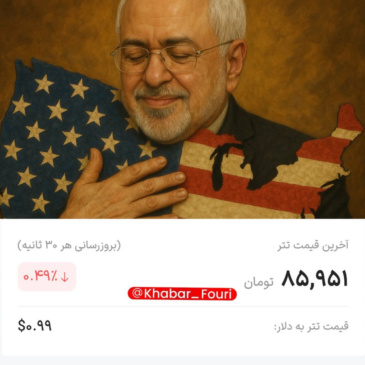 samieh128's tweet photo. اون ترامپی ک داره شیر فلکه قیمت هارو کم و زیاد میکنه داخل ایرانه !
لطفا اول بااون مذاکره کنید... https://t.co/9SV3IAuozR