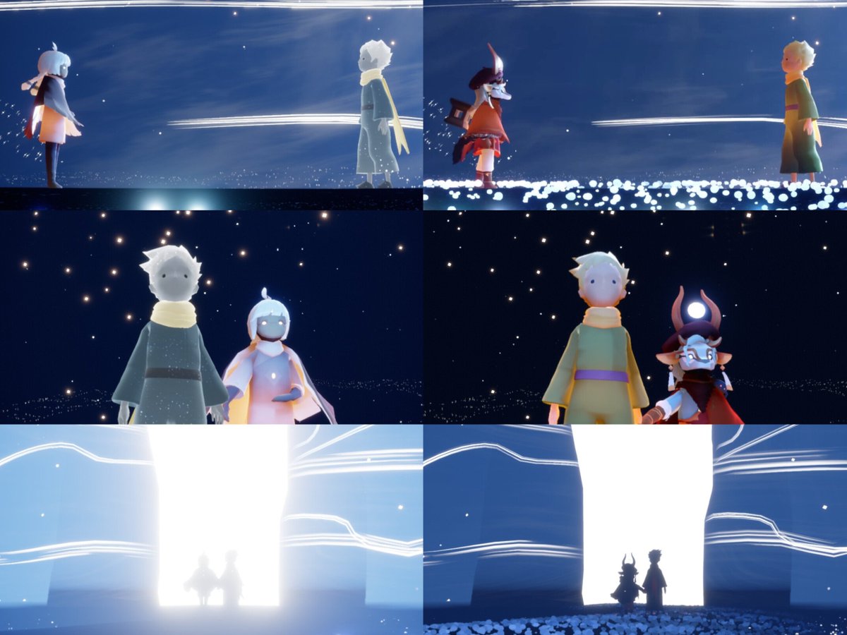 skykidjess's tweet photo. ㅤ     💛 my little prince memories 💛
ㅤ            🌹 as a moth and now 🌹

      november 2023                  april 2025

#thatskygame #sky星を紡ぐ子どもたち #DaysofBloom #SkyxLePetitPrinceEncore #lepetitprince #thelittleprince https://t.co/zsADmz9b2b