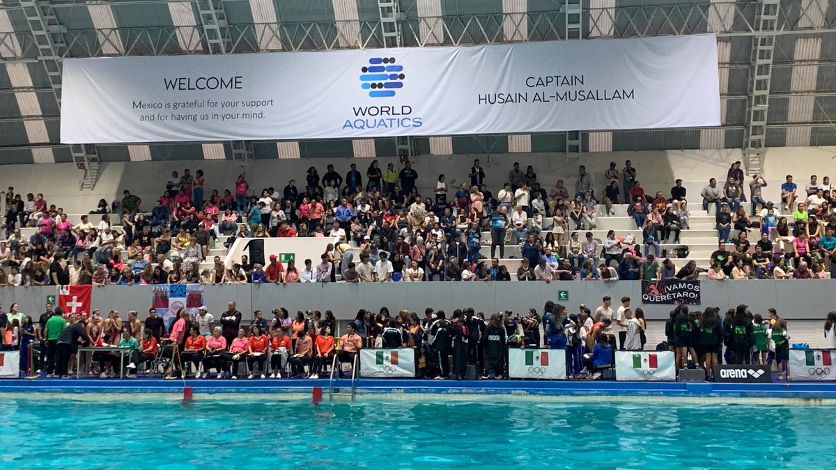 COM_Mexico's tweet photo. Husain Al-Musallam, presidente de @WorldAquatics, visita el Centro Deportivo Olímpico Mexicano #CDOM para presenciar las actividades del Campeonato Nacional de Natación Artística. Lo acompañan nuestra presidenta, @maryjosealcala, y el director de la CONADE, @Rommel_Pacheco 

#TodosSomosOlímpicos