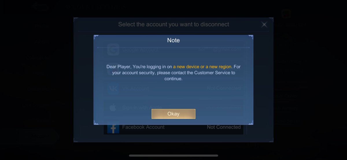 serasshy's tweet photo. HELP akun ku ada orang lain login, terus dia nyangkutin gmail dia😭😭😭 pas aku mau remove gabisa, tulisannya gitu gimana ya tolong😭😭😭 udah ganti pass moonton ttp dia bisa login ke akunku, tolongin please🙏🏻🙏🏻 https://t.co/ZYaDkGT11Z