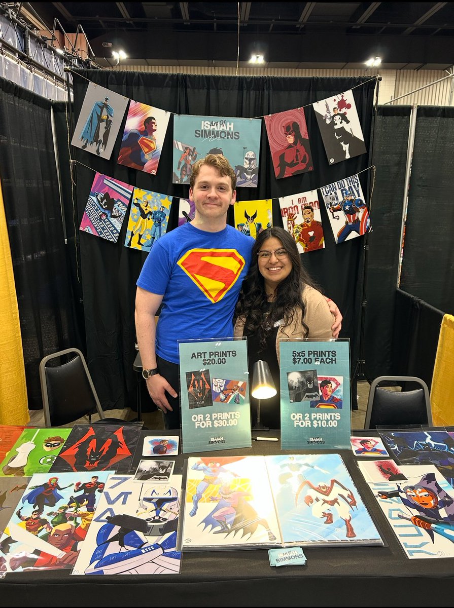 Isimmons_art's tweet photo. Much like last year, I forgot to do a post for day 1, but thanks to everyone who stopped by the booth for day 2 of #YC3 https://t.co/7oMYHfPKHw