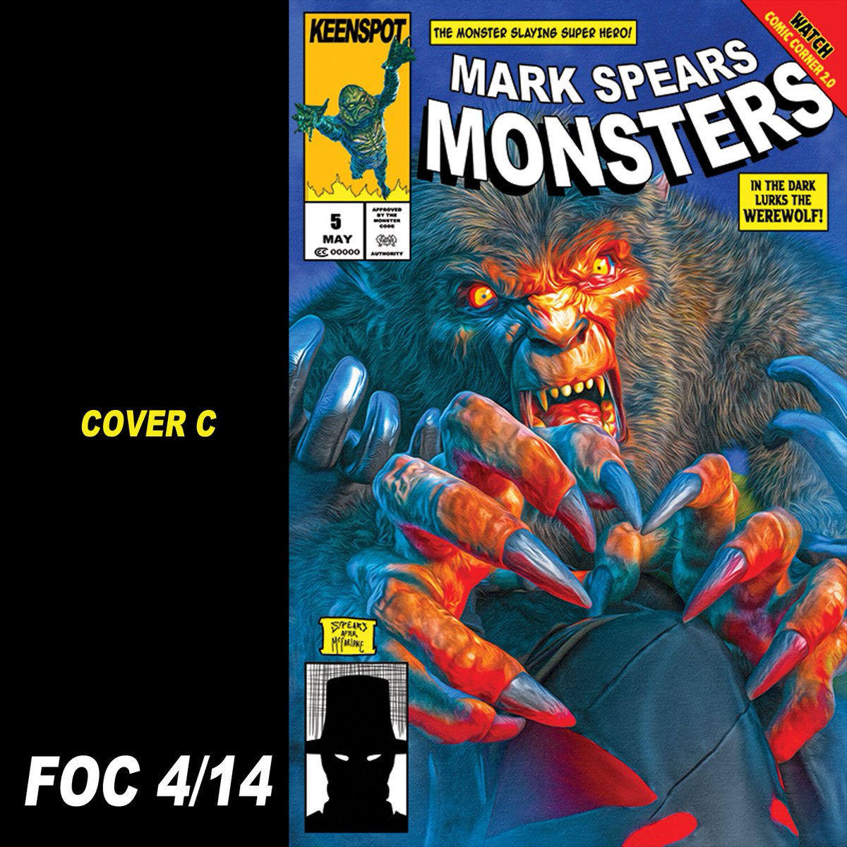 FOC (final order cutoff) for Mark Spears Monsters #5 is on MONDAY! Cover D (New Mutants #98 my homage of one of my favorite covers by the legendary Rob Liefeld) will be polybagged with a random trading card inside! Just like the old days!