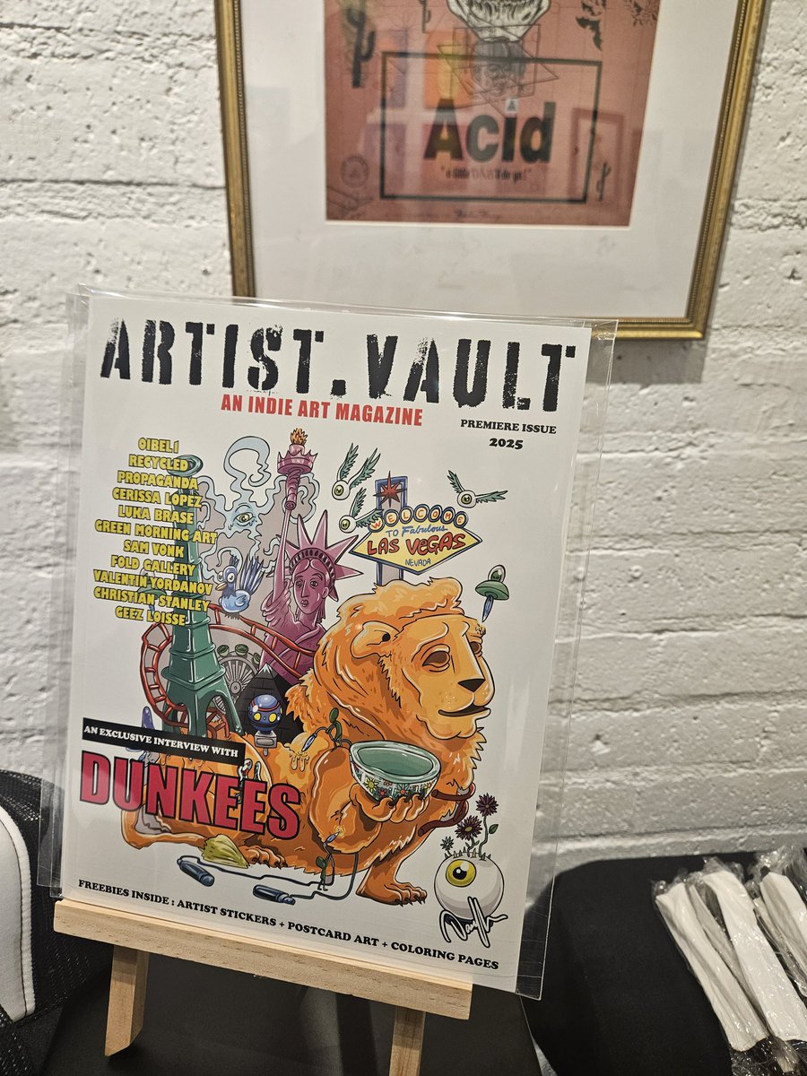 DTLVTOUR's tweet image. Artistvaultmag.com Premiere Issue 2025 Launch Party @VitalVegas at Recycle Propaganda.