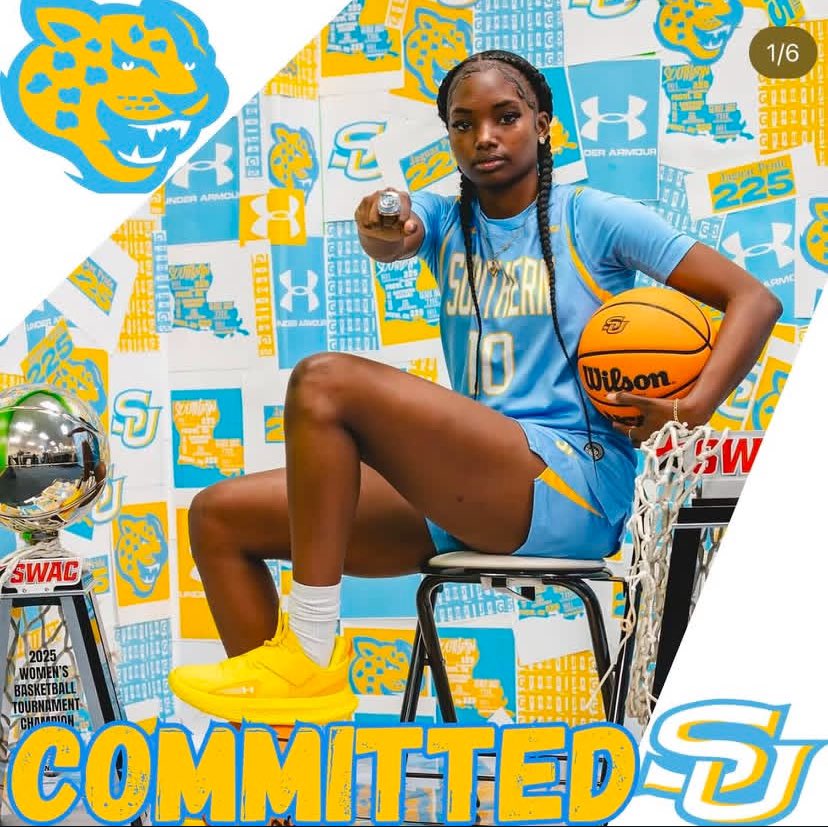 Recruit4SU's tweet photo. BREAKING NEWS: Cal State Fullerton transfer 5’10 G Demonnie Lagway has announced her commitment to #SouthernUniversity.
Lagway adds experience and length to the SWAC Champs backcourt. Played in 29 games, making 19 starts.
#GeauxJags #LadyHoops #SWAC
@demonnie_lagway https://t.co/3dxlyHjGLU