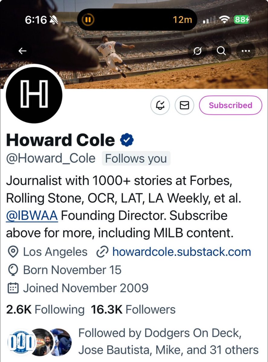Howard_Cole's tweet photo. As a freelancer doing what I must, I’m posting increasingly to my paid X followers. Subscribe here, contact me &amp; get a free subscription to my Substack. #Dodgers https://t.co/iVOy8FiQJu