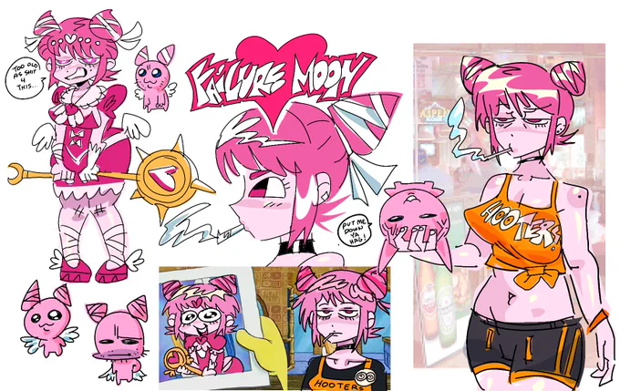 comic idea where the mc is a magical girl failure 