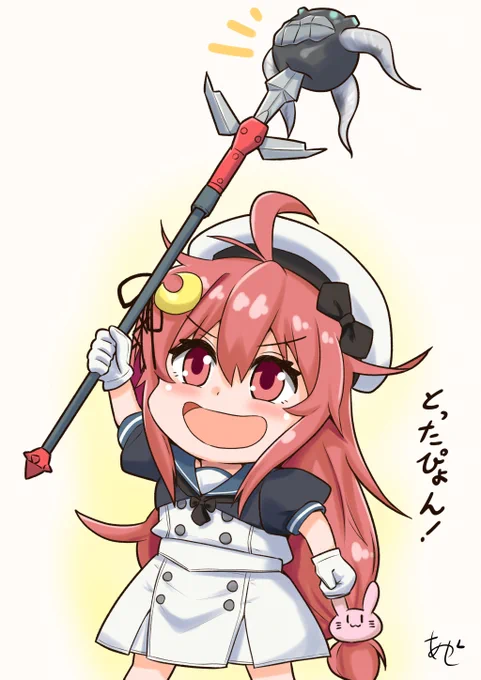 カンムスライド!ジャヴェリン!#春のうーちゃん祭り #艦これ版真剣お絵描き60分一本勝負_20250412 